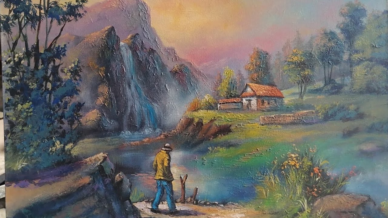 #78.Como pintar PAISAJE de MEMORIA. Proyecto de desafío a la imaginación. Oleo.
