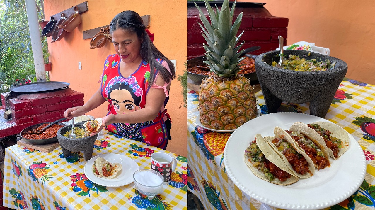Así de Fácil Hago Estos Tacos de Carne Molida con Salsa de Piña Habanero Bien 🍍🌮  Sabrosos