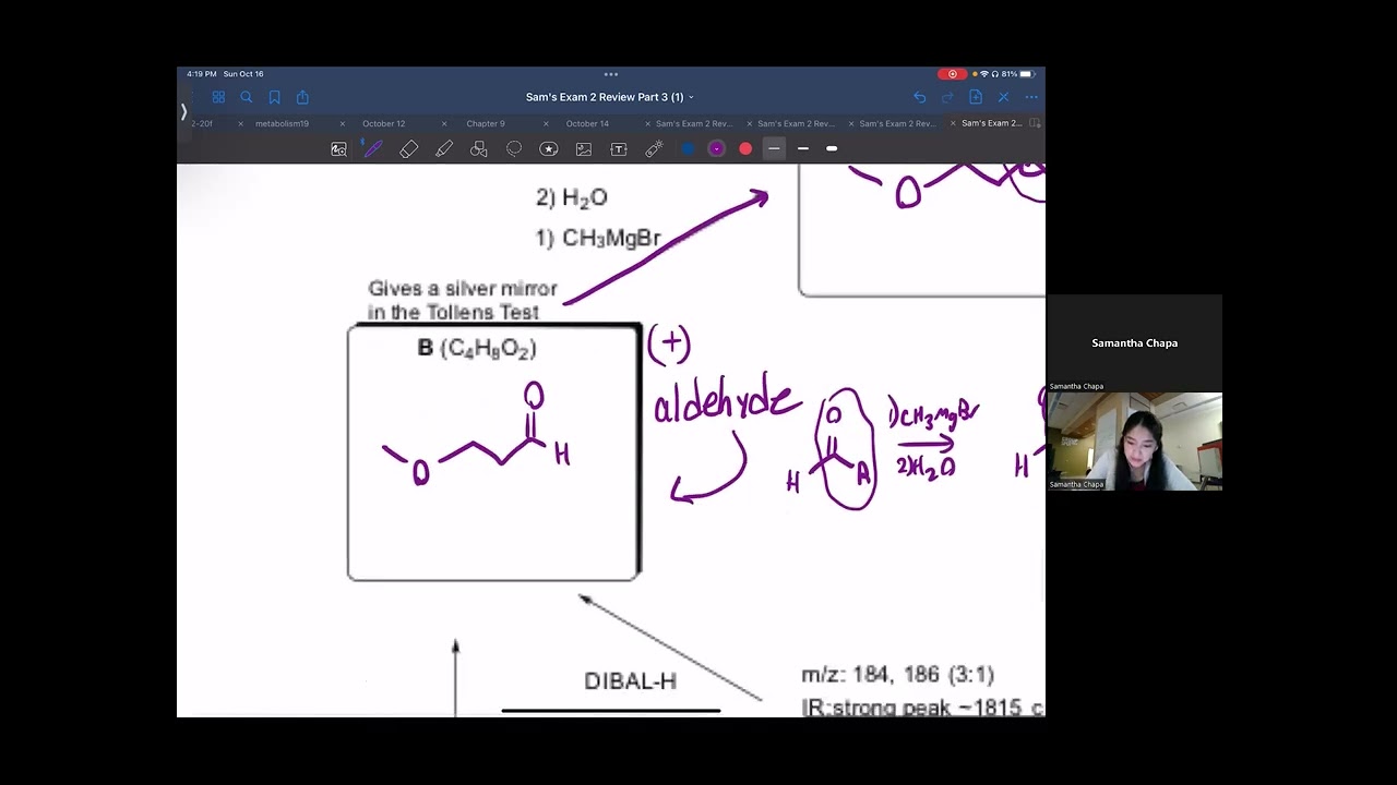 Organic Chemistry II: Exam 2 Review (Part 3)