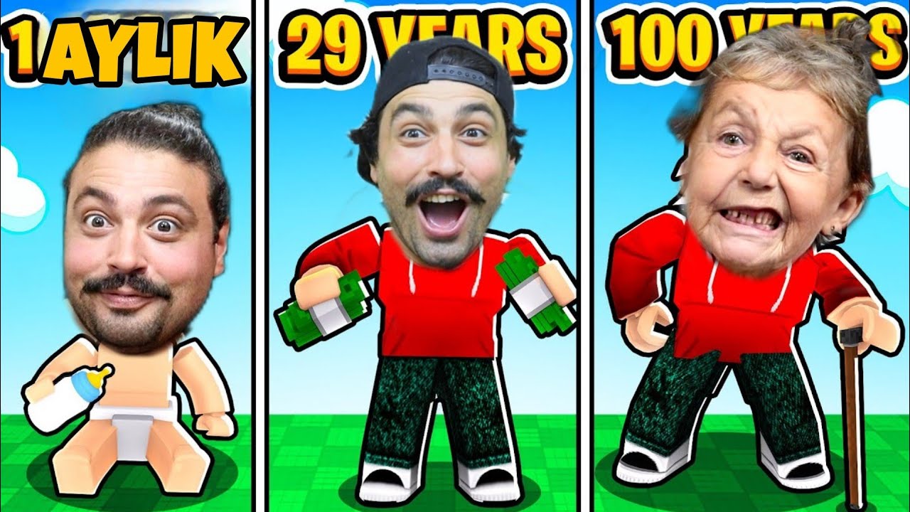 HER SANİYE YAŞLANDIK OYUNU OYNADIK 😨 Roblox Every Second You Get Older