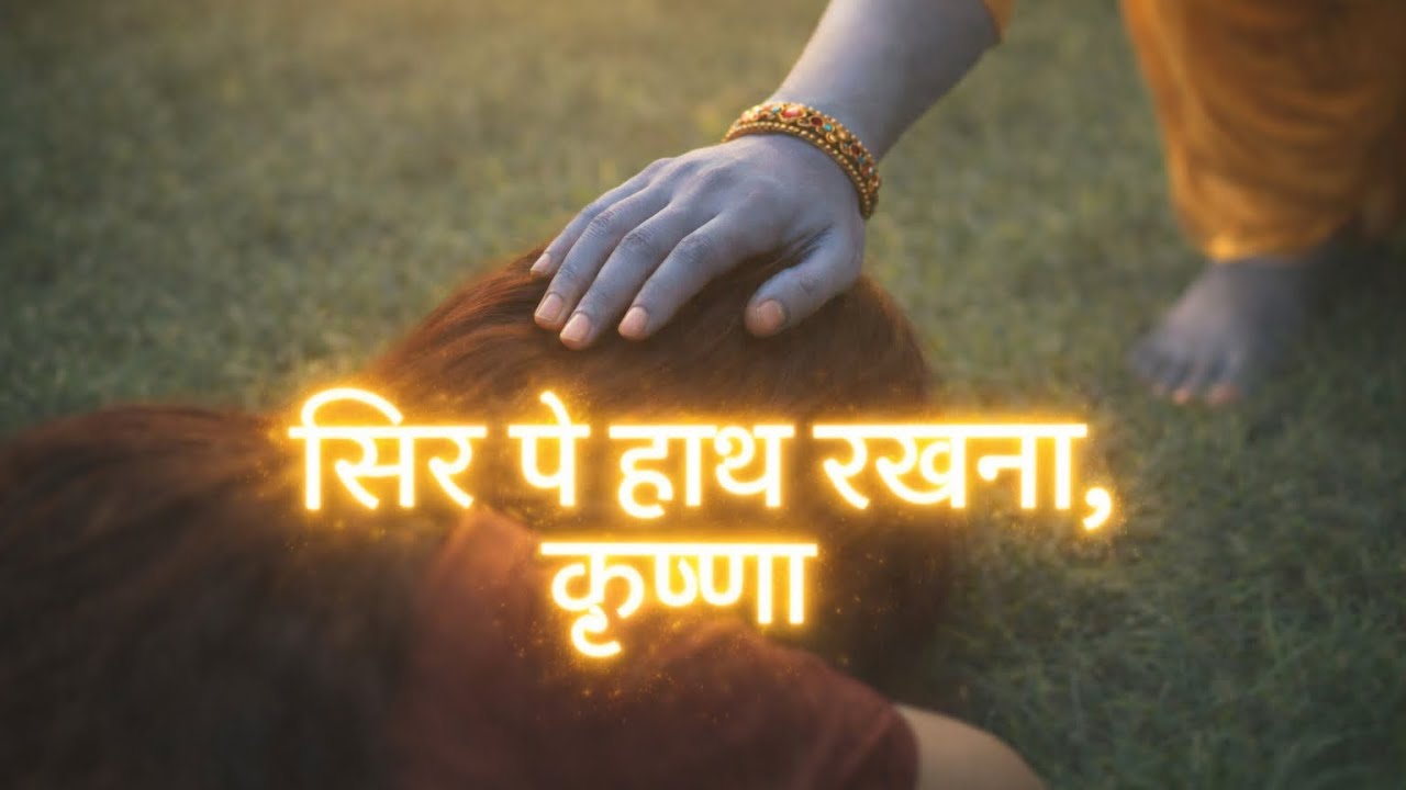 बस ऐसे ही सिर पर हाथ रखना | Deep Krishna Meditation | Divine Peace • Sleep • Healing