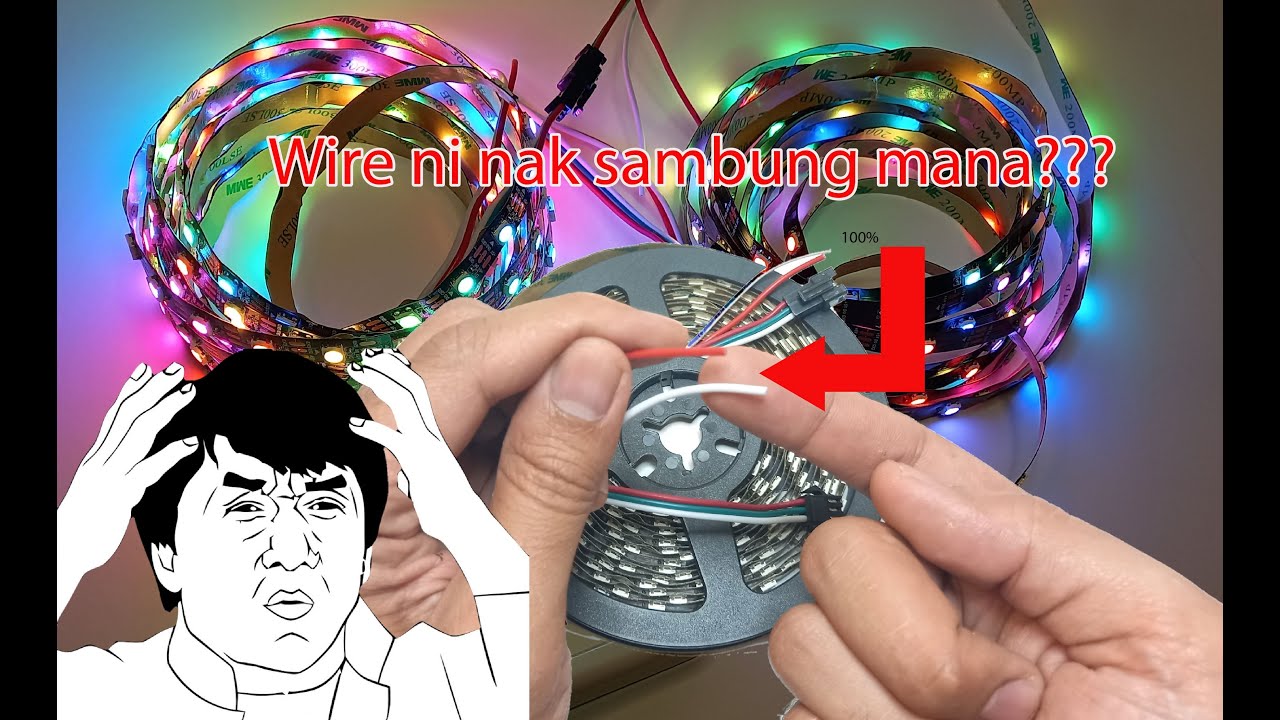 WS2812B Cara Supply Power ke LED Strip (How to)