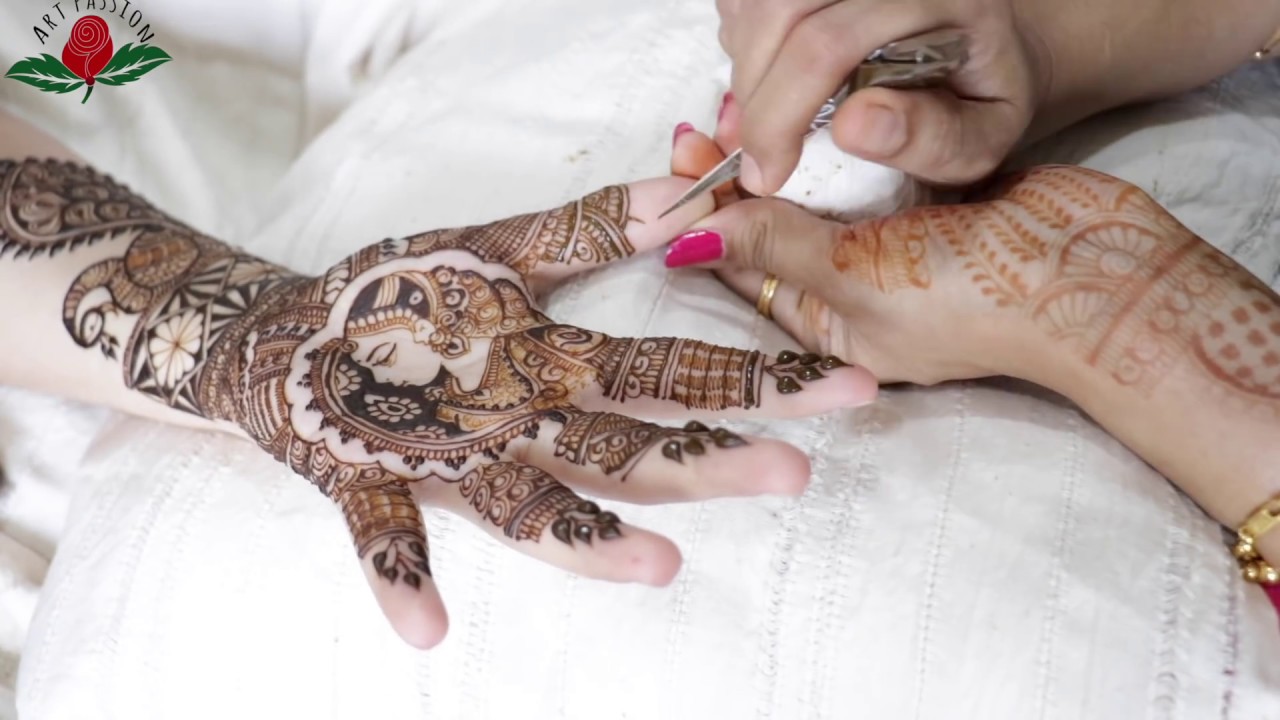 bride and peacock henna demonstration with frequently asked question narration : bridal episode 25
