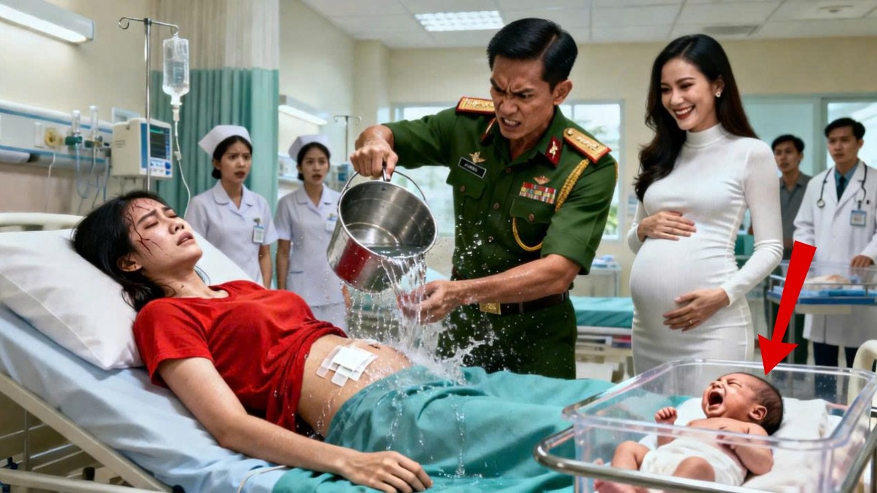 Chồng Tạt Nước Lạnh Vợ Vừa Mổ Đẻ Giữa Khoa Sản Vì Tin Bồ Có Thai–1 Tuần Sau Nữ Thiếu Tá Công Bố Sự