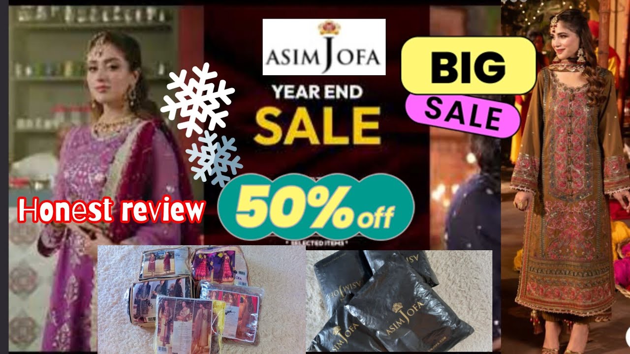 Asimajofa dress review/ Asimjofa year end sale upto 50% off /Asimjofa huge shopping haul