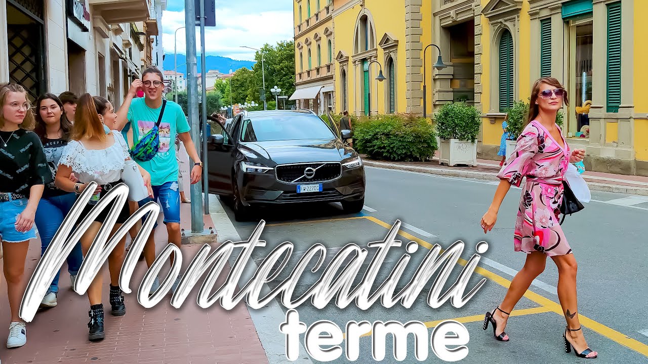 RICHES OF TUSCANY. MONTECATINI TERME. Italy - 4k Walking Tour around the City - Travel Guide.#Italy