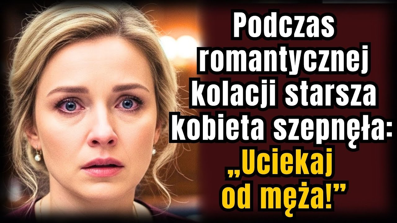 Podczas romantycznej kolacji starsza kobieta szepnęła: „Uciekaj od męża!”