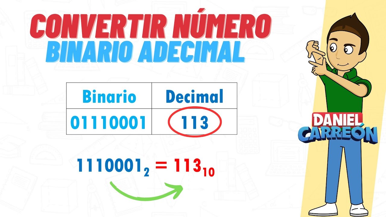 CONVERTIR UN NÚMERO BINARIO A DECIMAL Super facil - Para principiantes