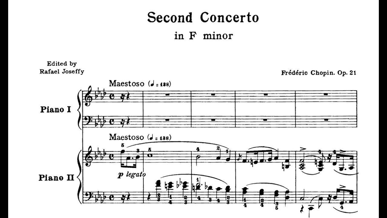 [Score] F. Chopin - Piano Concerto No.2 in f minor, Op.21 - I. Maestoso
