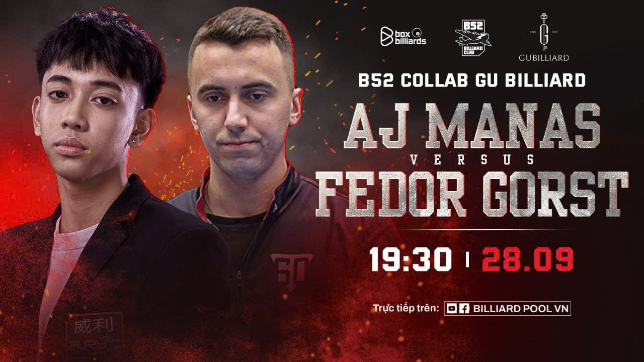 🔴 LIVE | SHOWMATCH | FEDOR GORST VS ALBERT JAMES MANAS | RACE TO 17 | BILLIARDS POOL VN