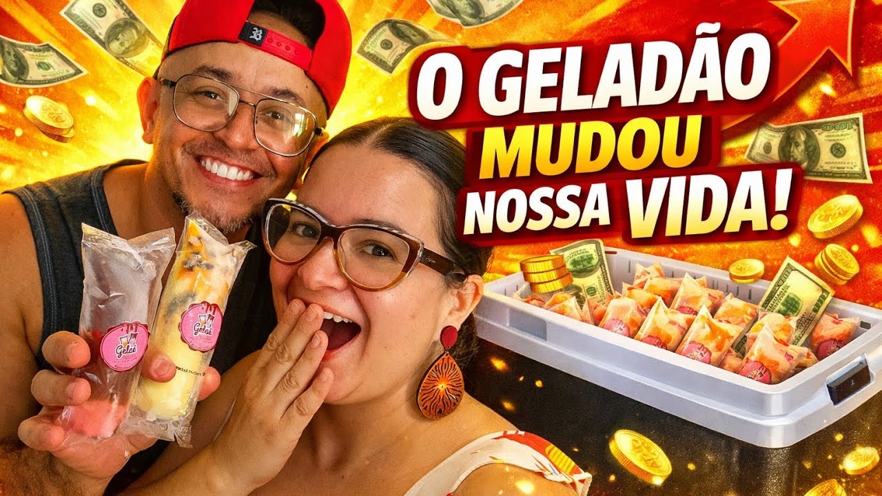 Começamos vendendo geladão na rua | Nossa história tentando transformar renda extra em renda fixa.