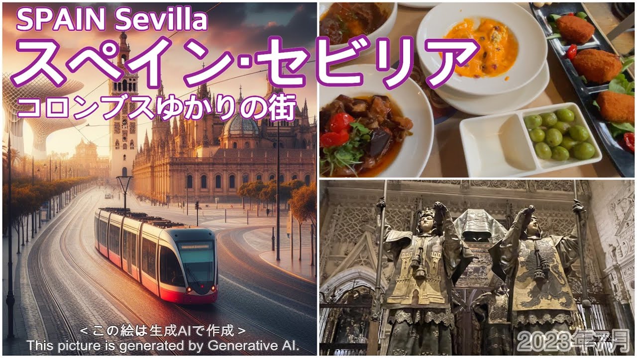 【セビリア🇪🇸コロンブスゆかりの街】🥙名物料理セラニート🍷人気バルでグルメ満喫🥵夏は暑すぎ