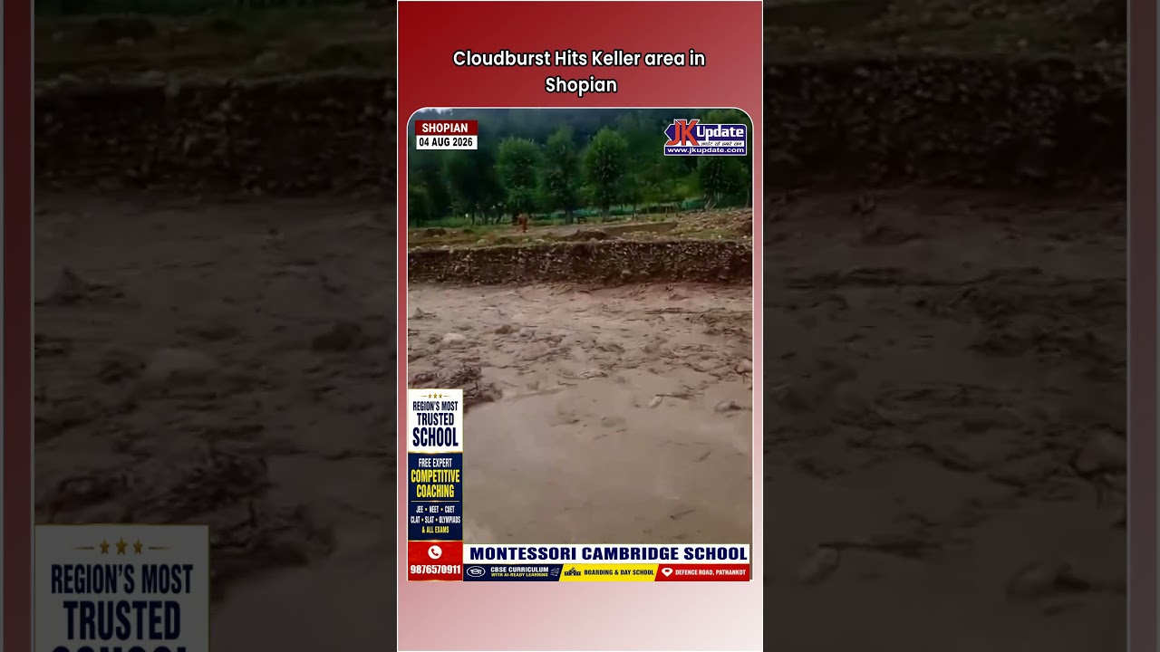 Cloudburst Hits Keller area in Shopian