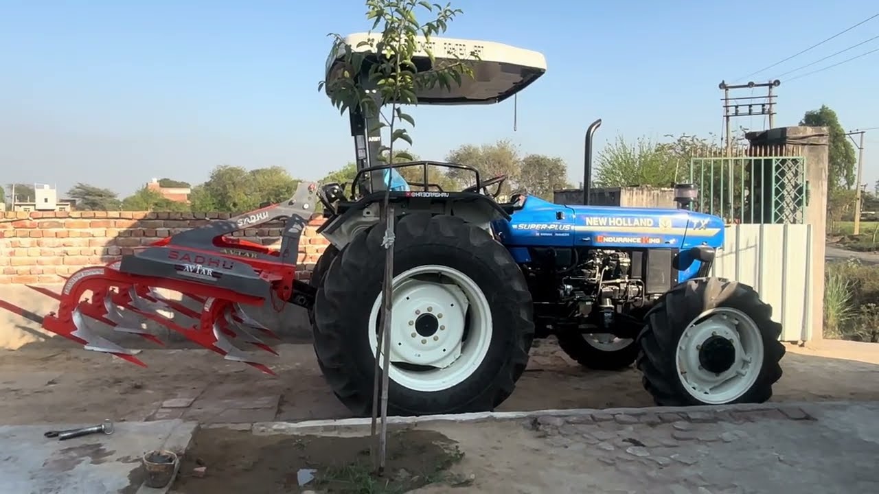 New holland 3630 4/4 #sadhu totaa Hal #sadhu 18 disk harrow #farming @Hr30raghav 