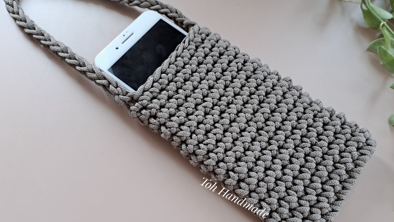 How to Crochet Phone Bag | Crochet Tutorial Step by Step for Beginner | Crochet Basic Stitch