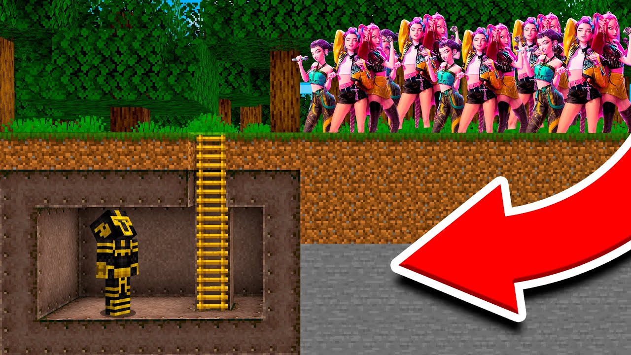 BASE SECRETA VS APOCALIPSIS DE KPOP DEMON HUNTERS EN MINECRAFT 😱