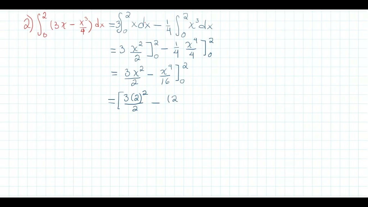 Ejemplo 2.  Integral Definida