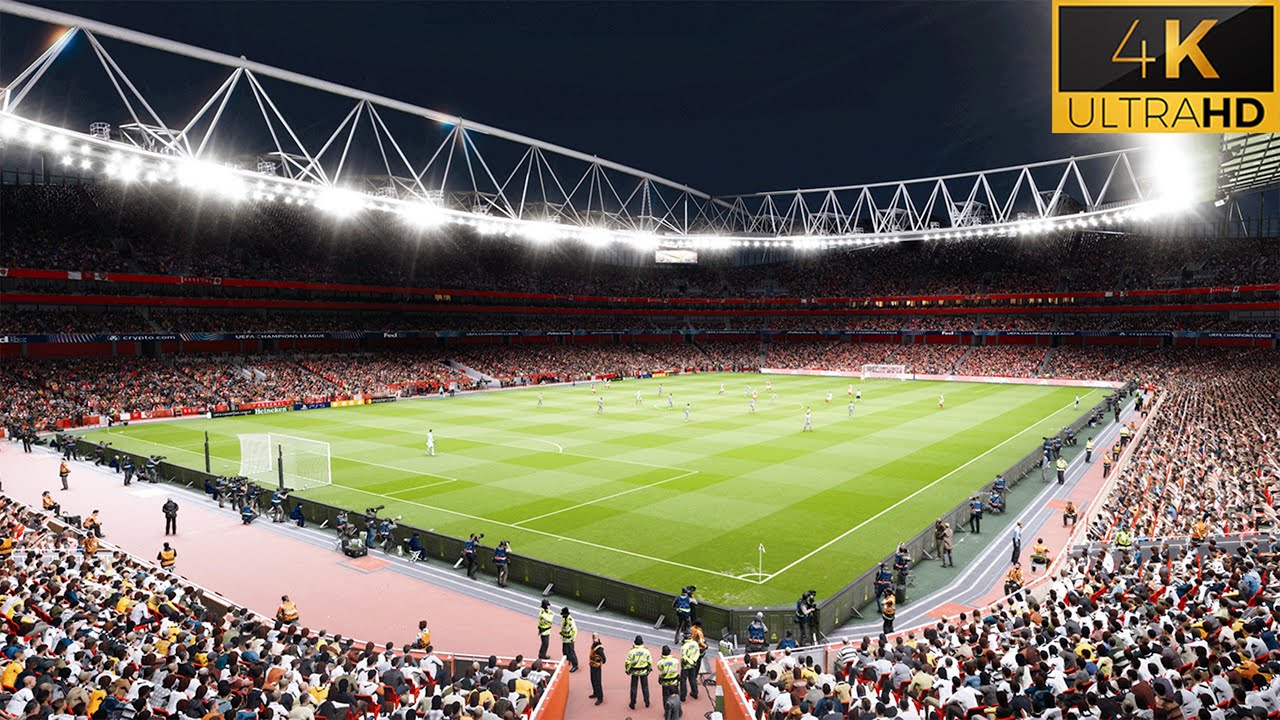 4K | PES 2025 Ultra Realism Graphic & Sound Mod | Arsenal vs Real Madrid| UEFA Champions League QF