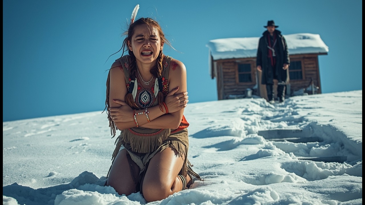 “I freeze… help me,” whispered the Apache woman almost without voice — but the cowboy…