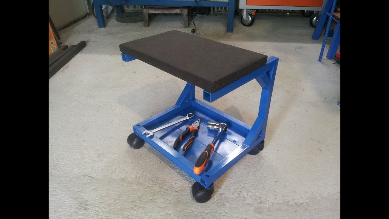sgabello da officina fai da te (homemade workshop stool)