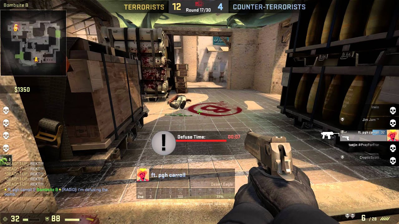 Funny Suicide Nade in CS:Go