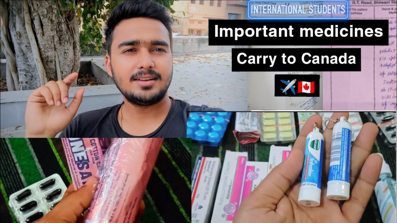 MEDICINES TO CARRY FOR CANADA ✈️🇨🇦| DO WE NEED A PRESCRIPTION || WHICH MEDICINES TO CARRY TO CANADA|