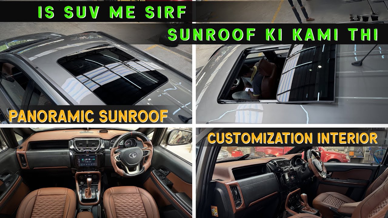 Customizing the TATA Hexa: Stunning Panoramic Sunroof & Interior Work || Filmshoppee