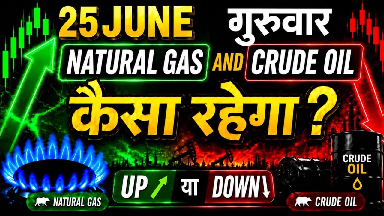 Crude Oil Analysis for Thursday 25 June 2026 | Natural Gas Analysis Mcx
