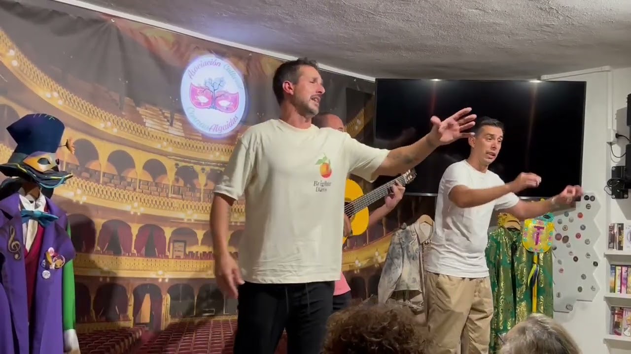 'Qué bonita es Cádiz'  Jose Otero, Javi Otero y Toni 'Piojo Chico' en CarnavAlgaidas