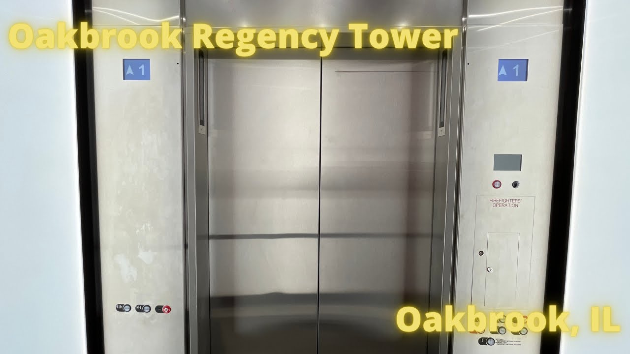 Schindler PORT Traction elevators at Oak Brook Regency Tower in Oakbrook, IL