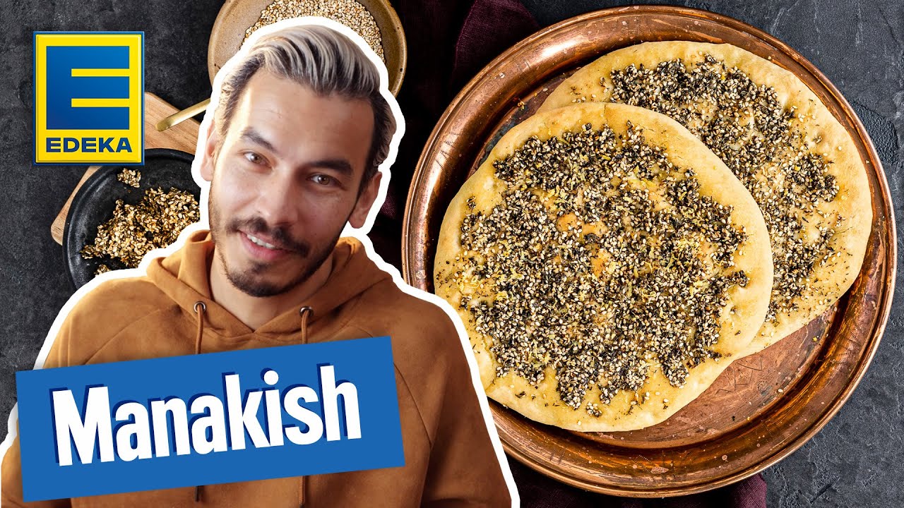 Manakish mit Za‘atar Rezept | Typische arabische Gerichte vegan backen