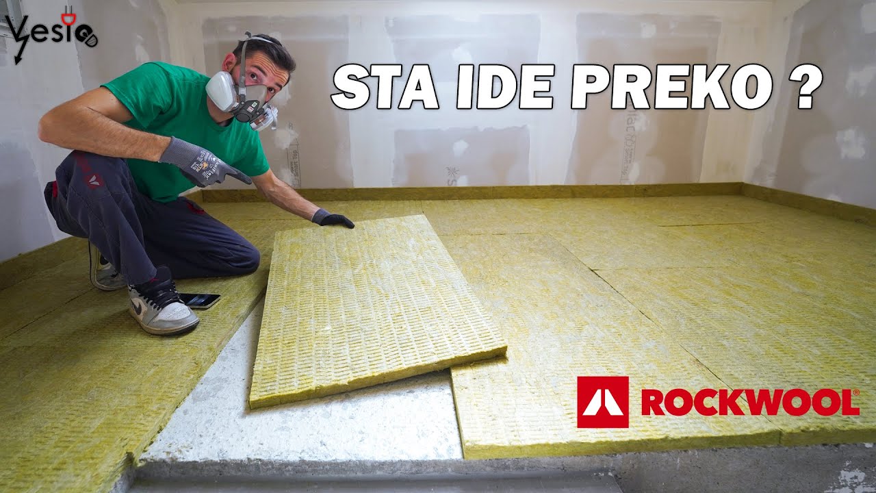 Ugradio sam podnu kamenu vunu ( plivajuci pod )  Epizoda 10
