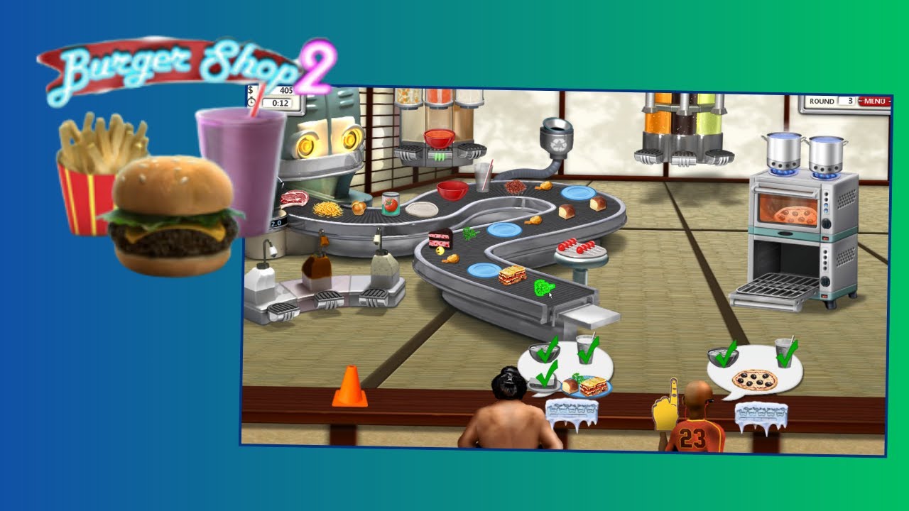 Finishing Challenge Mode in Burger Shop 2!!