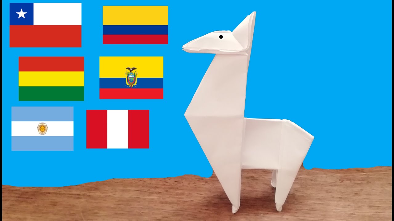 Cómo hacer una LLAMA de PAPEL, Animales de Papel, (Explicación en ESPAÑOL)