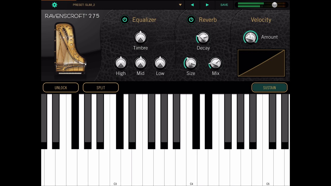Ravenscroft 275 iOS - Classical Piano quick Demo