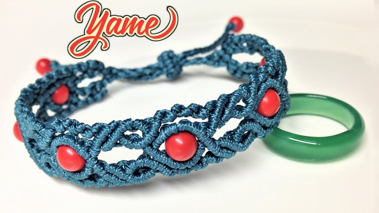 Simple but elegant macrame jewelry - The Yame bracelet - Step by step macrame tutorial