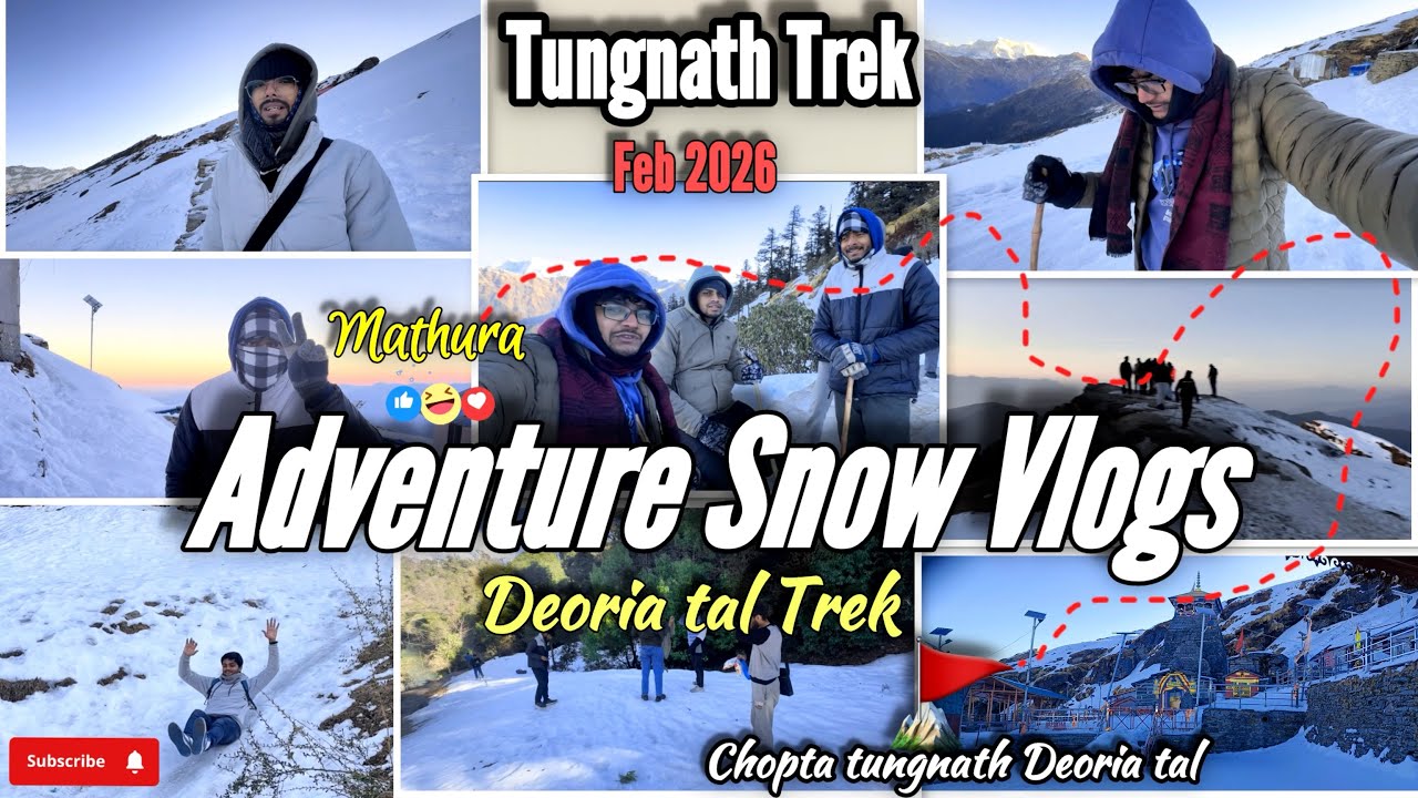 Chopta tungnath winters trek Feb 2026 | Complete snow adventure  Vlogs🔥😊☃️