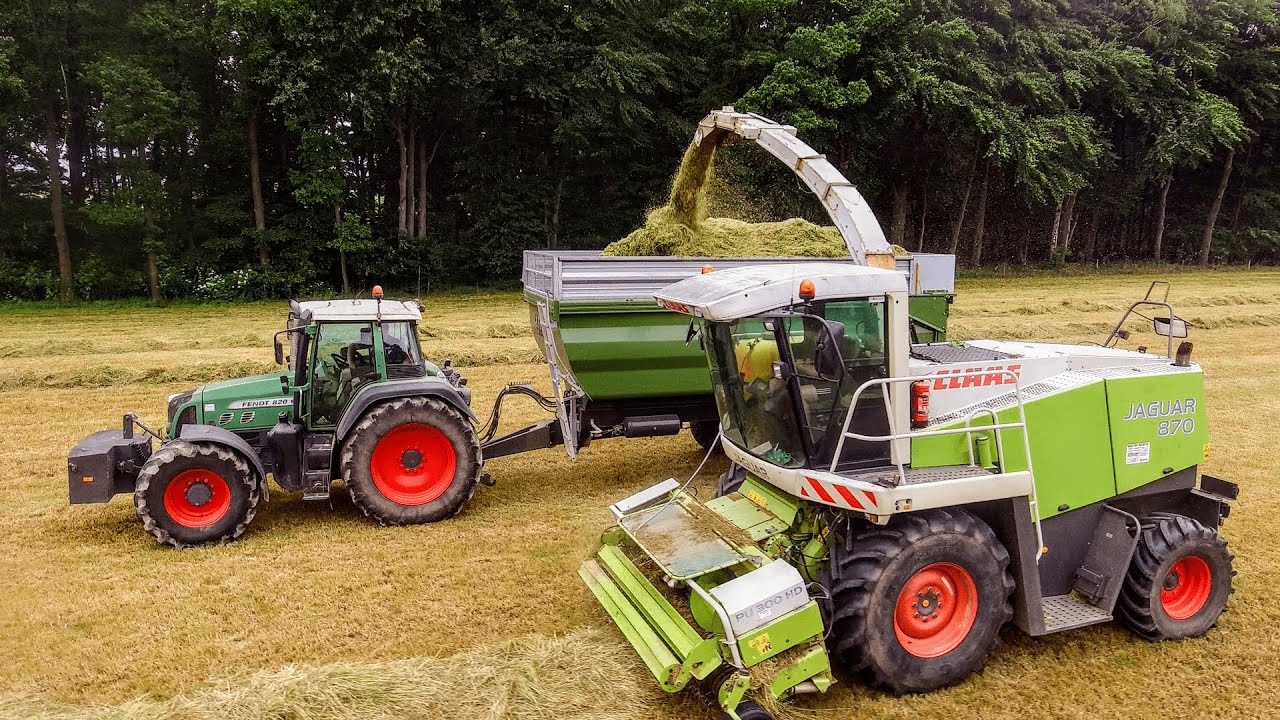 Zbiór Traw 2021 Sieczkarnią! | GR Lenart | Claas Jaguar 870 | Fendt 820 | Axion 820 |