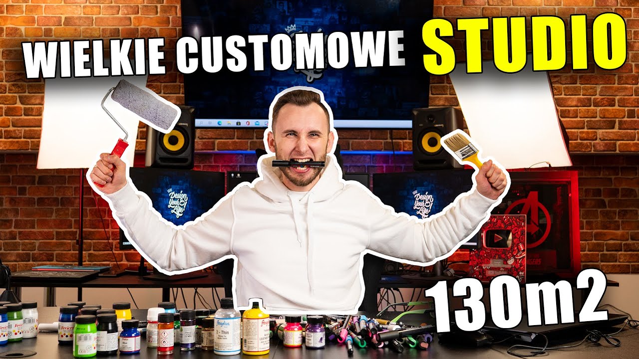 Moje nowe Customowe STUDIO - 130m2 - WIELKA PRZEPROWADZKA - NOWY MONITOR BenQ PD2705Q