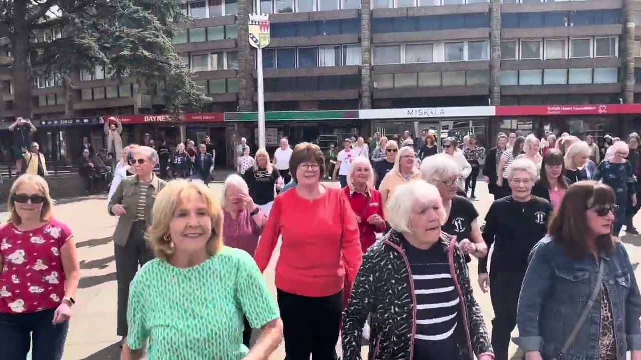 International Line Dance Flashmob 2025 Dalkeith, Scotland - A Bar Song