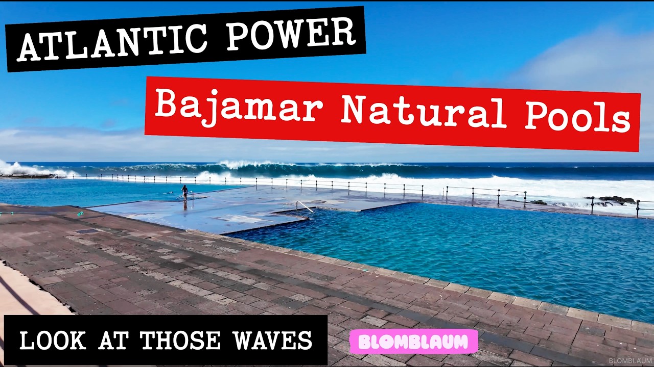 Bajamar Natural Pools Tenerife 🌊 Atlantic Waves in February | North Coast Walk 4K 2026 Spain