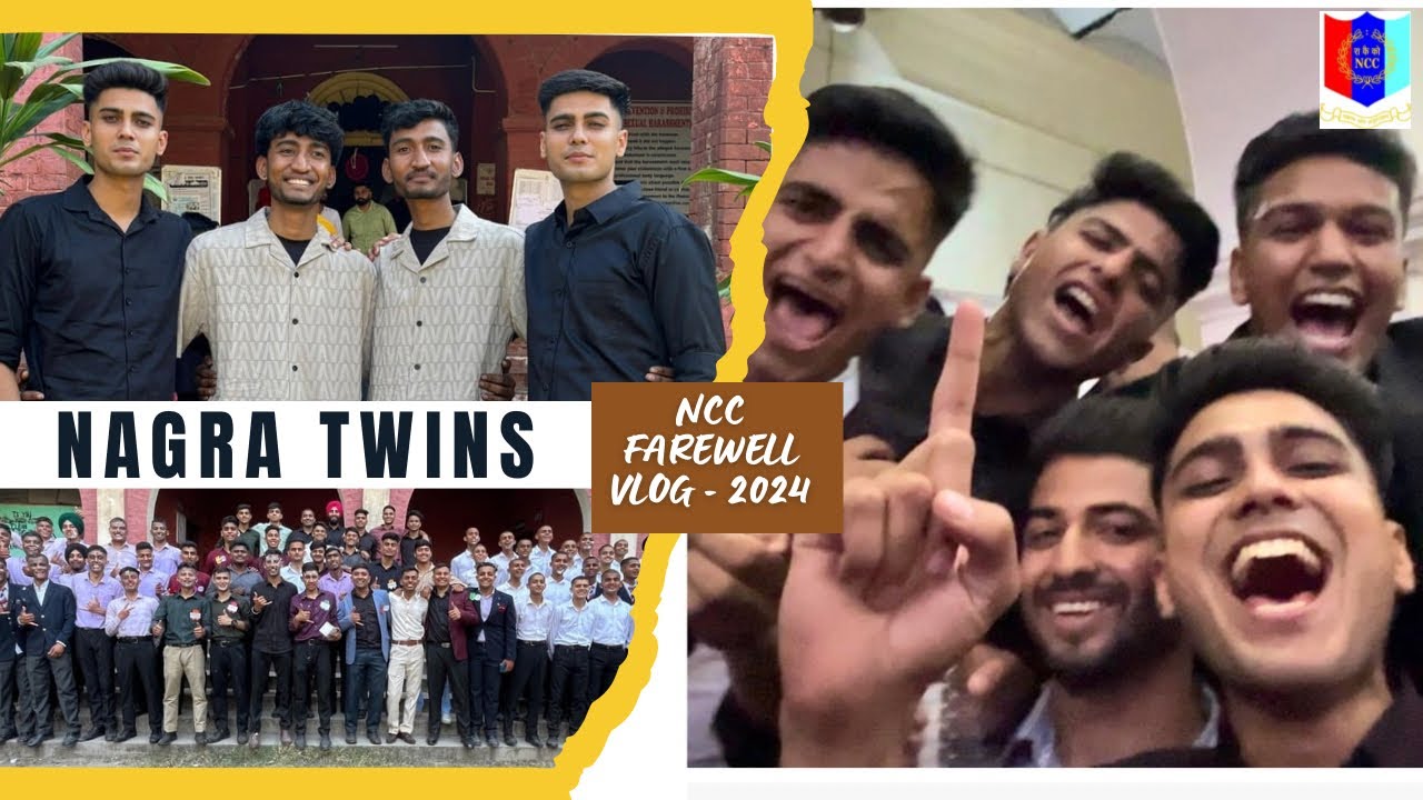 Vlog 1 - NCC Farewell Party 2024 of GGM SCIENCE COLLEGE 🎉 ✅ by NAGRA TWINS
