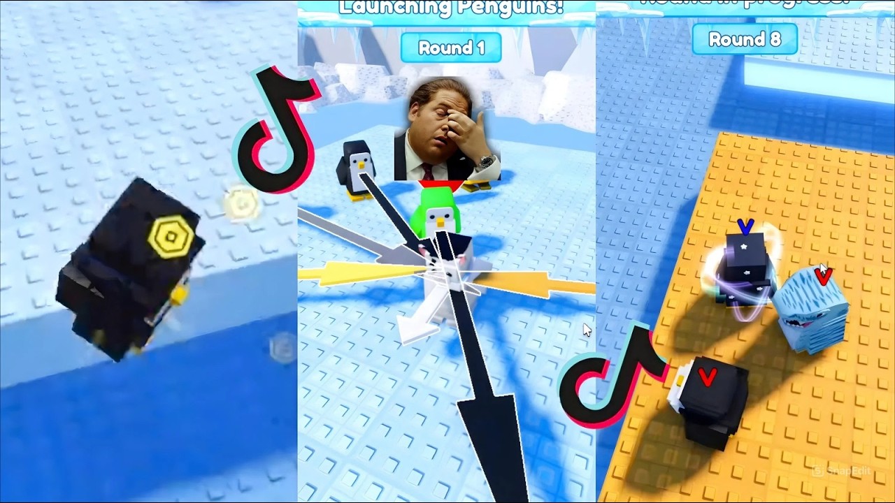 Roblox Knockout 🐧 Funny Moments #8 TikTok Compilation
