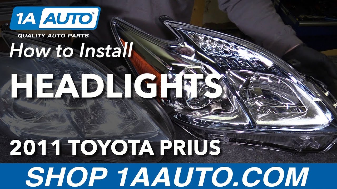 Как заменить фары Toyota Prius 10-11