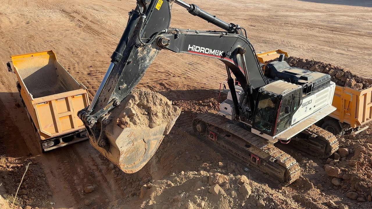 Hidromek Excavator Ford Truck Loading