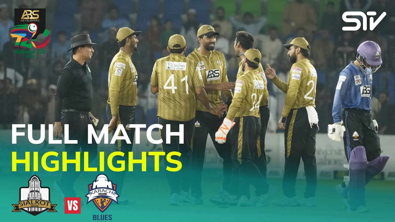 Full Highlights | Sialkot vs Karachi  | M04 | ABS Developers National T20 Cup 2026 | MZA1H