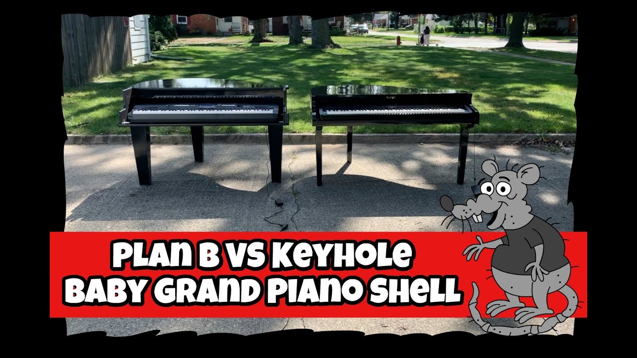 Baby Grand Piano Shell Comparison Plan B VS Keyhole