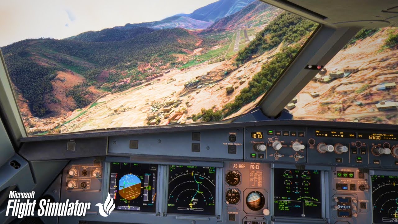World&rsquo;s Most Dangerous Approach & Landing | Paro Approach | Fenix A319 | 4K Graphics | MSFS 2024