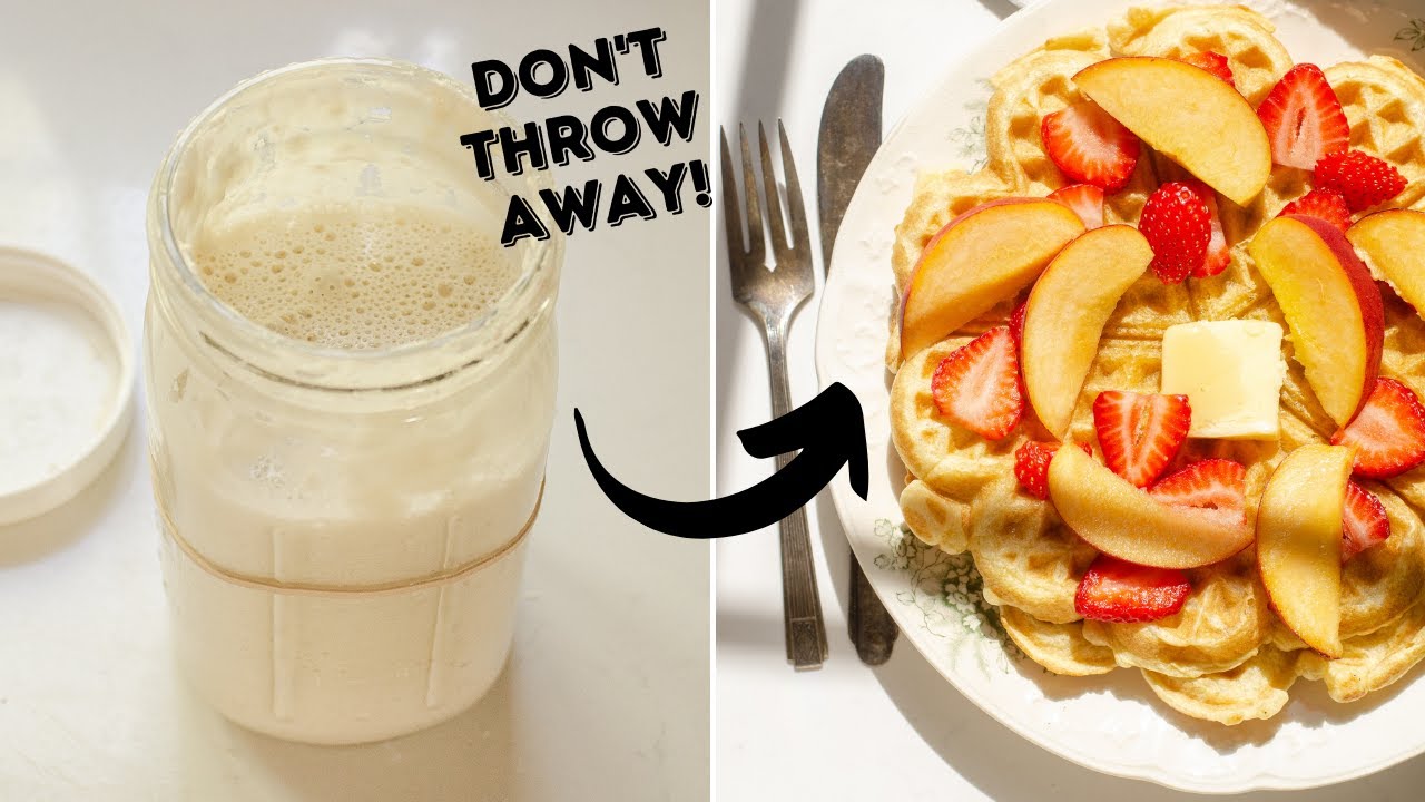Sourdough Discard Waffles Recipe! No Wait!