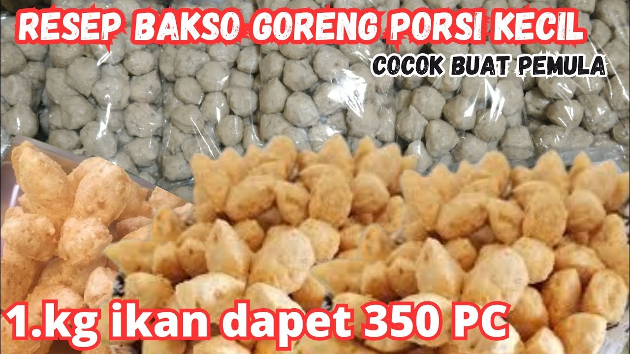 UNTUNG BANYAK ‼️1,KG IKAN DAPET 350 PC BAKSO GORENG KRISPY RESEP ASLI PEDAGANG @Junai bae